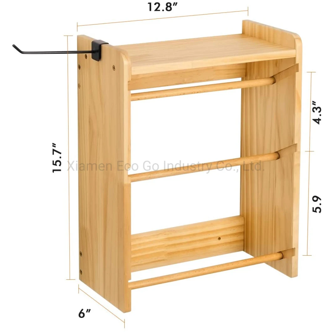 Clamp Rack, Garage Organizer Wooden Bamboo Clamps Storage Holder, Wall Mounted Garage Tool Organizer