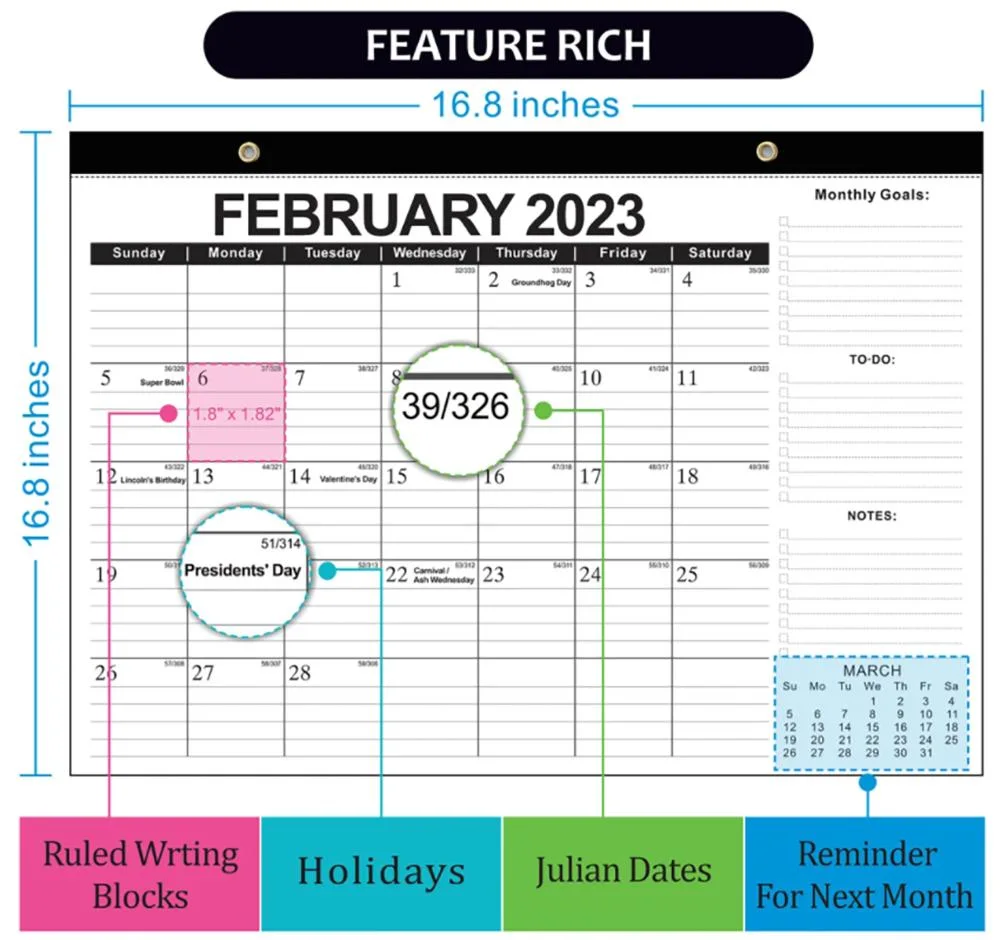 Wholesale Custom Wood Office Design Printing Wooden Perpetual Advent 2023 Stand Mini Calendar