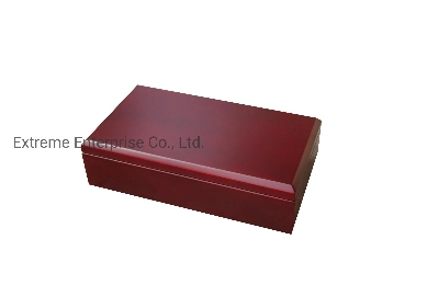 Handcrafted Custom Made Rich Mahogany Solid Wooden Compartment Tea Gift Chest Box and Tea Bags Storage Boxes and Holder with 8 Compartment