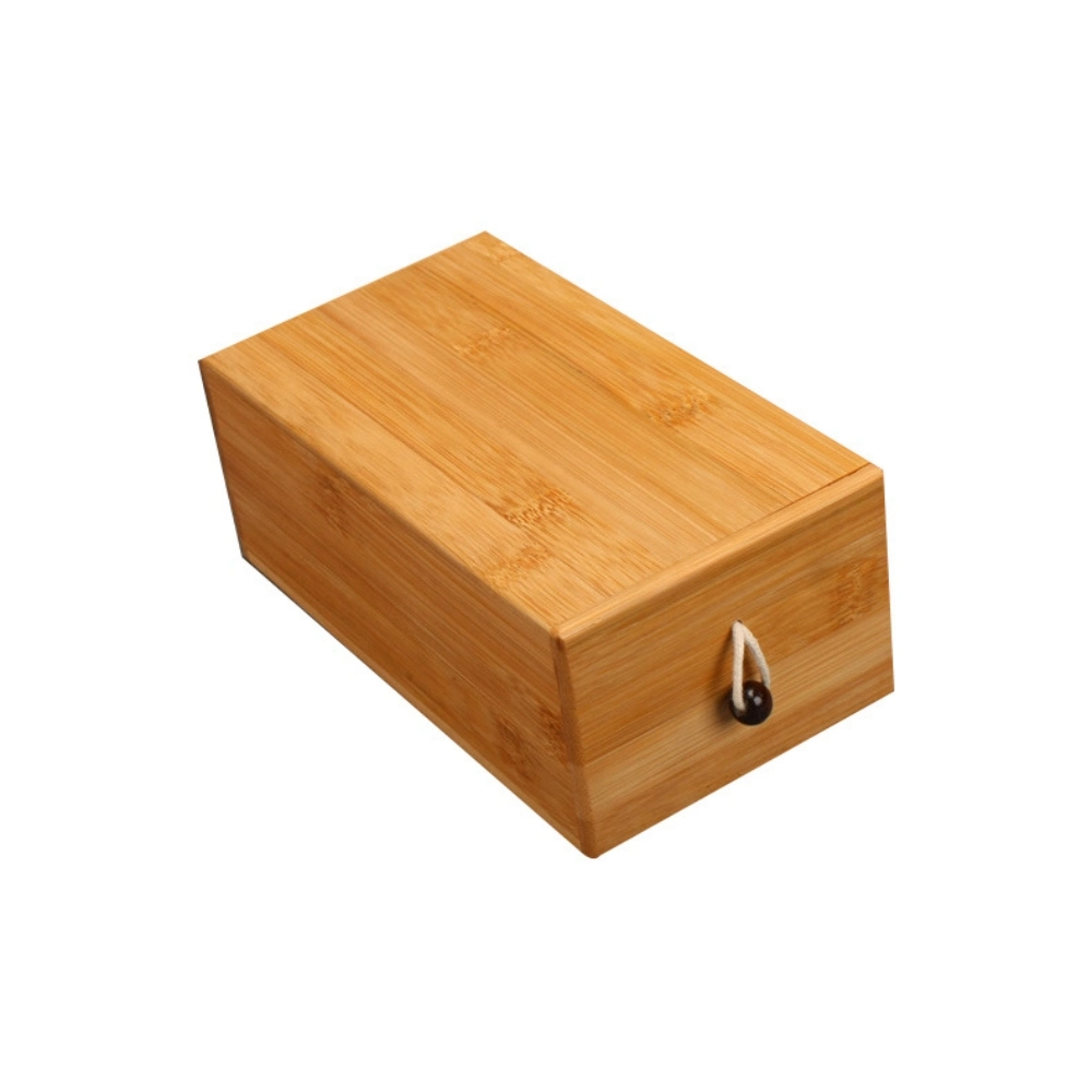 74zwholesale Creative Pull-out Storage Box Wooden Tea Box