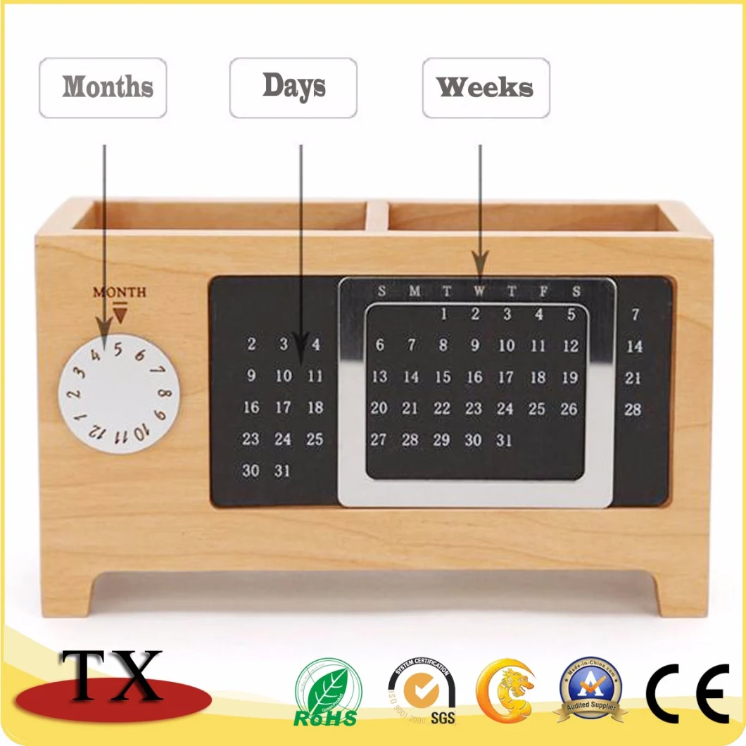 Customized Wooden Multi-Function Office Use Calendar