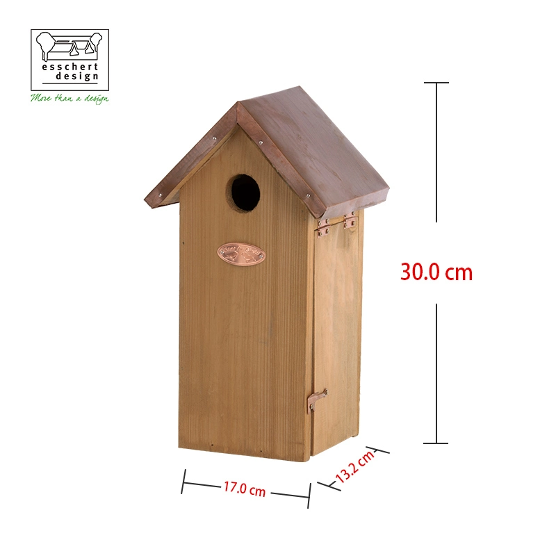 NK04 Esschert Design Hanging Bird House Wood Custom Garden Decorative Wooden Birdhouse