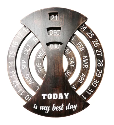 Сегодня мой лучший календарь на день, креативные простые деревянные украшения для настольного календаря.